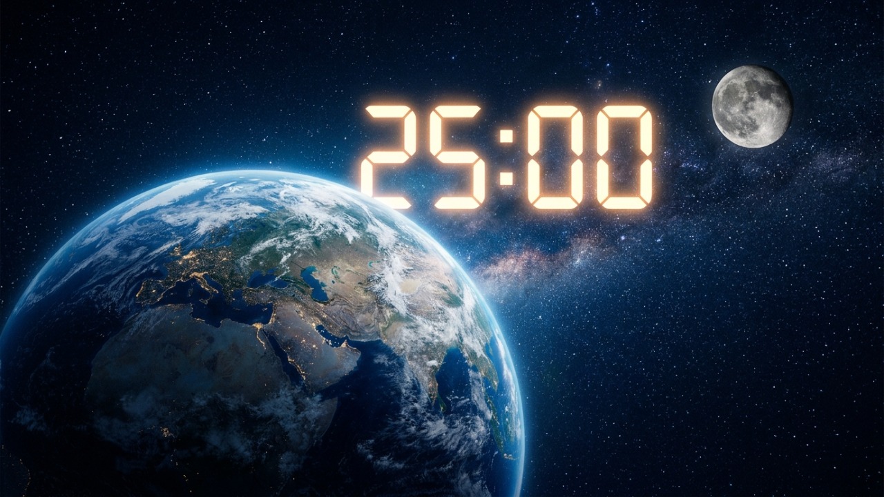 Esqueça o dia de 24 horas: a partir deste dia, o tempo na Terra será de 25 horas A desaceleração gradativa ocorre por causa da forte influência exercida pelo nosso satélite natural ao longo de bilhões de anos.
