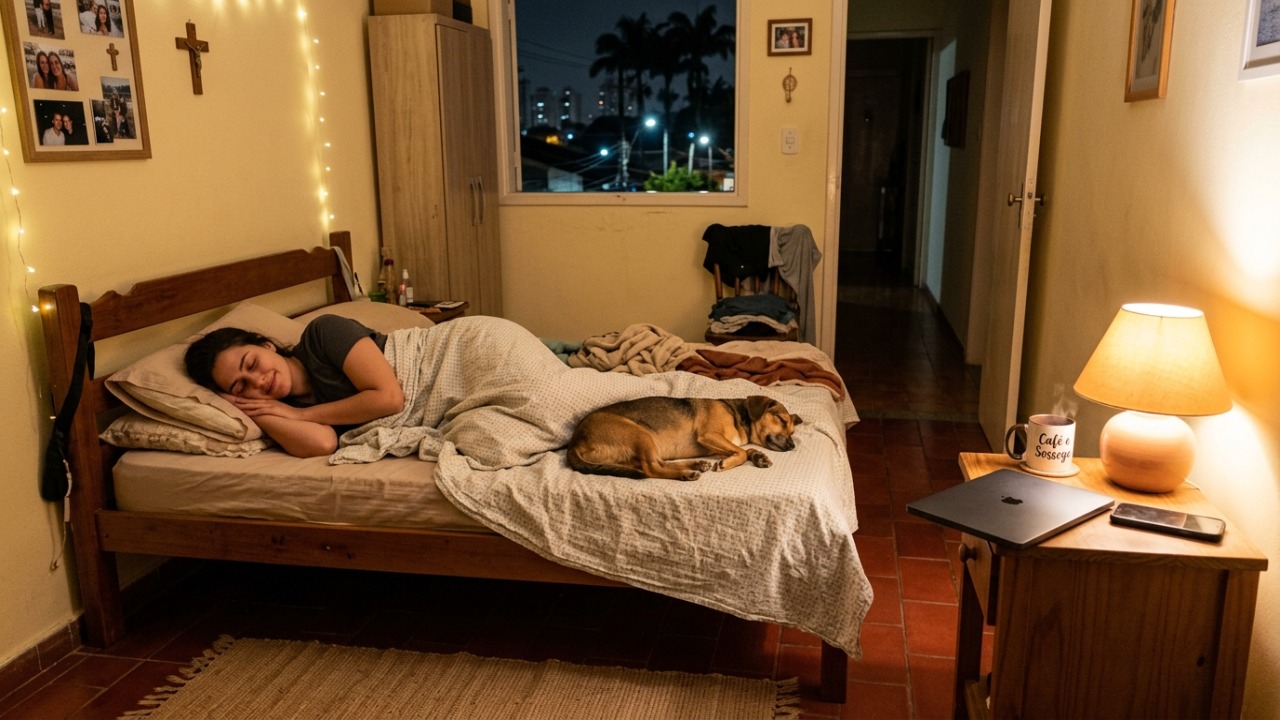 A psicologia diz que as pessoas que dividem a cama com seus animais entendem no fundo algo que muitos adultos esquecem: que as relações que funcionam de verdade não exigem que a gente seja ninguém além de nós mesmos, e um bicho que não pede nada em troca é o que mais lembra a gente disso Dormir com o cachorro de estimação ajuda a combater o estresse corporativo e reduz o cansaço mental acumulado.