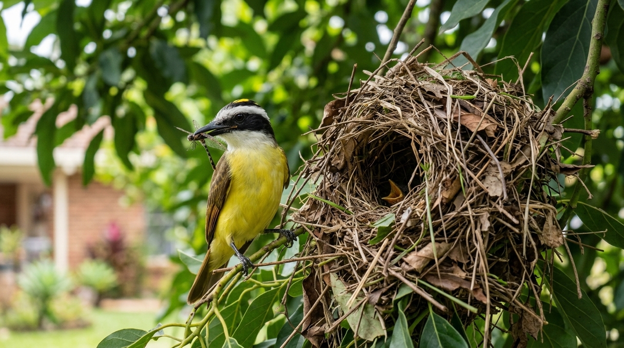 Se você encontrar um ninho de gravetos de um bem-te-vi na árvore do seu quintal, nós lhe diremos o que isso significa e por que é um bom sinal A presença de um ninho de bem-te-vi no quintal indica que o ambiente oferece condições mínimas de segurança e recursos naturais para a reprodução