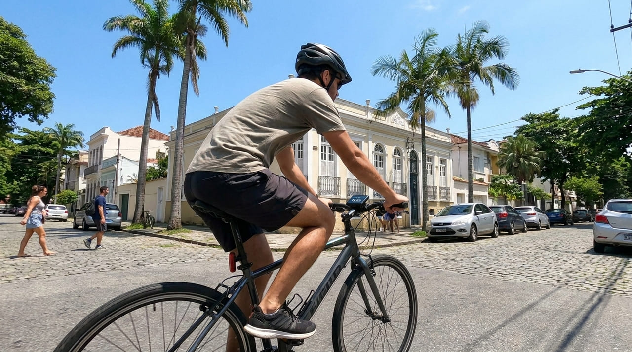Pedalar no bairro em vez de usar esteira ajuda bastante, mas só vale a pena se o percurso durar ao menos 40 minutos seguidos, em ritmo moderado e sem longas paradas