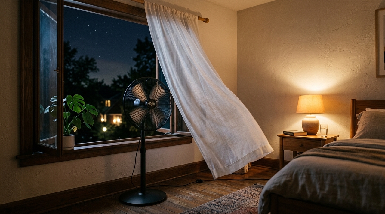 Conselhos para famílias que usam ventiladores no quarto