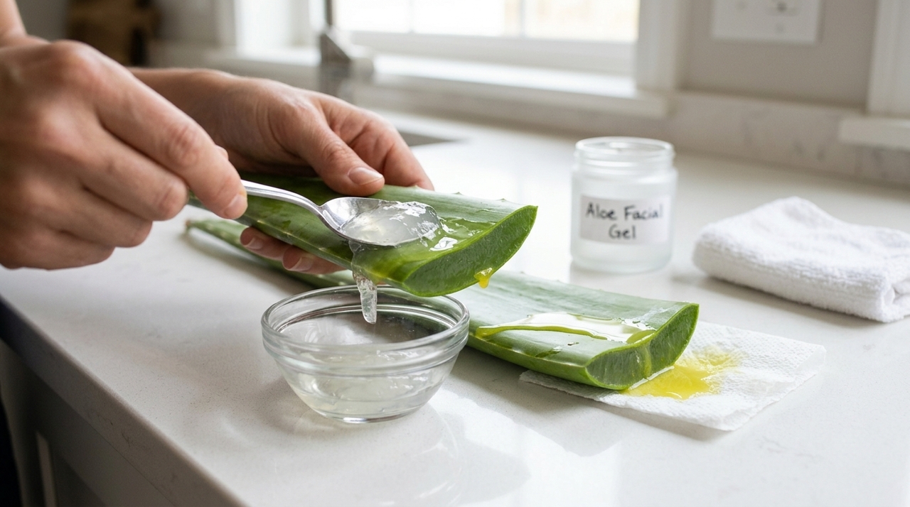Como fazer um gel facial com aloe vera para revitalizar a pele e manter a aparência exuberante