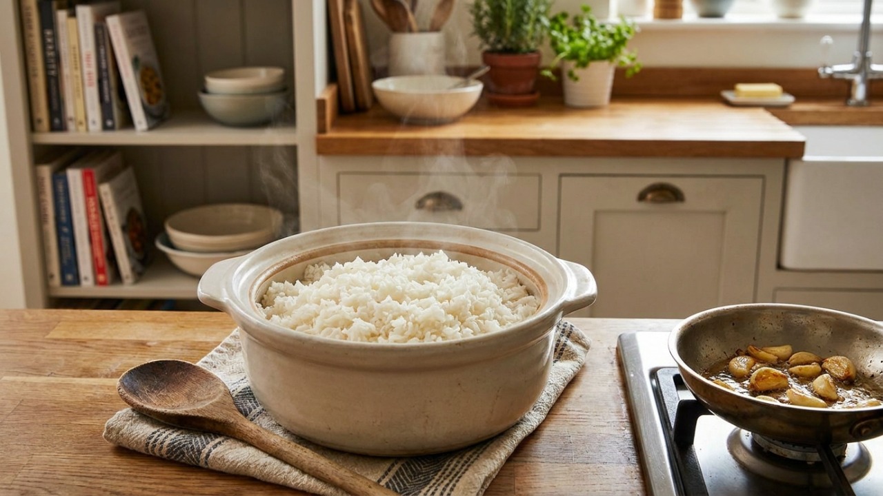 O arroz branco simples ficou para trás: o truque de panela que deixa o grão soltinho sem inventar moda