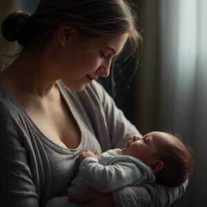 lucid origin make the image of a mother in honor of mother s day. a young mother and taking c 0 (2)