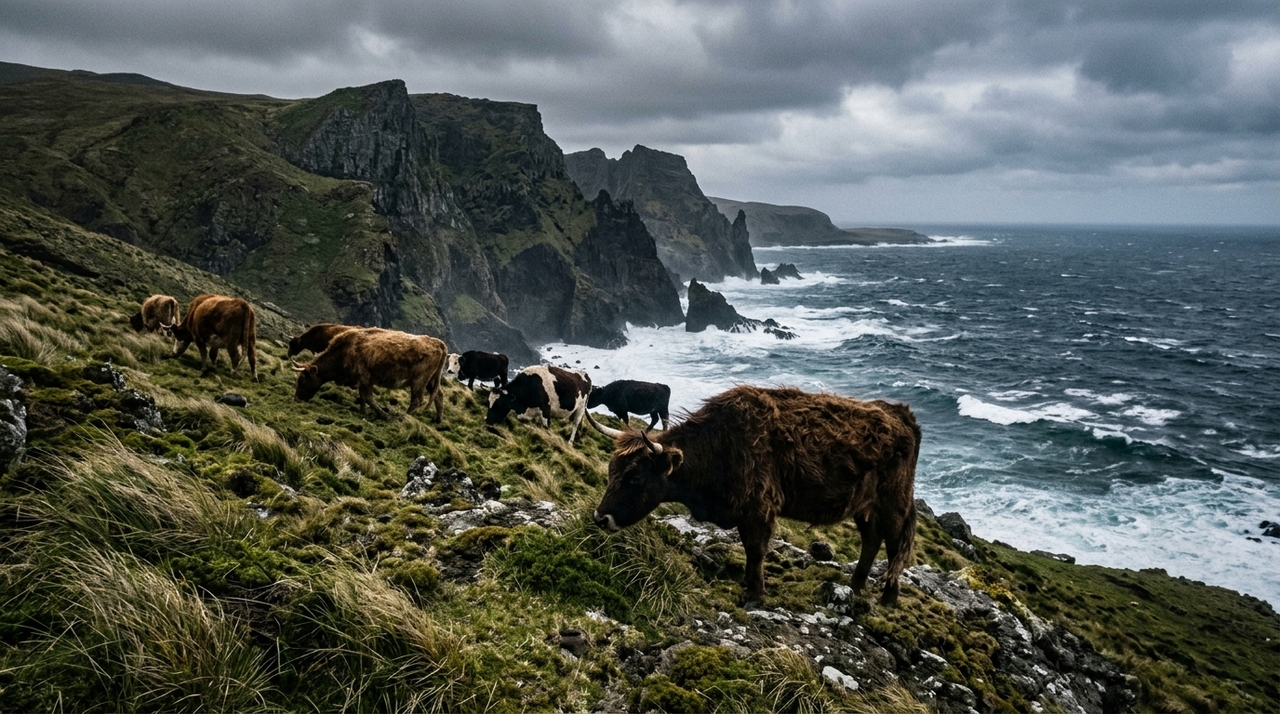 Em 1871, um fazendeiro abandonou cinco vacas em uma ilha remota. 130 anos depois, cientistas analisaram o DNA delas e ficaram chocados. O esperado seria encontrar uma população frágil, cheia de problemas genéticos por causa do isolamento e da reprodução entre poucos descendentes