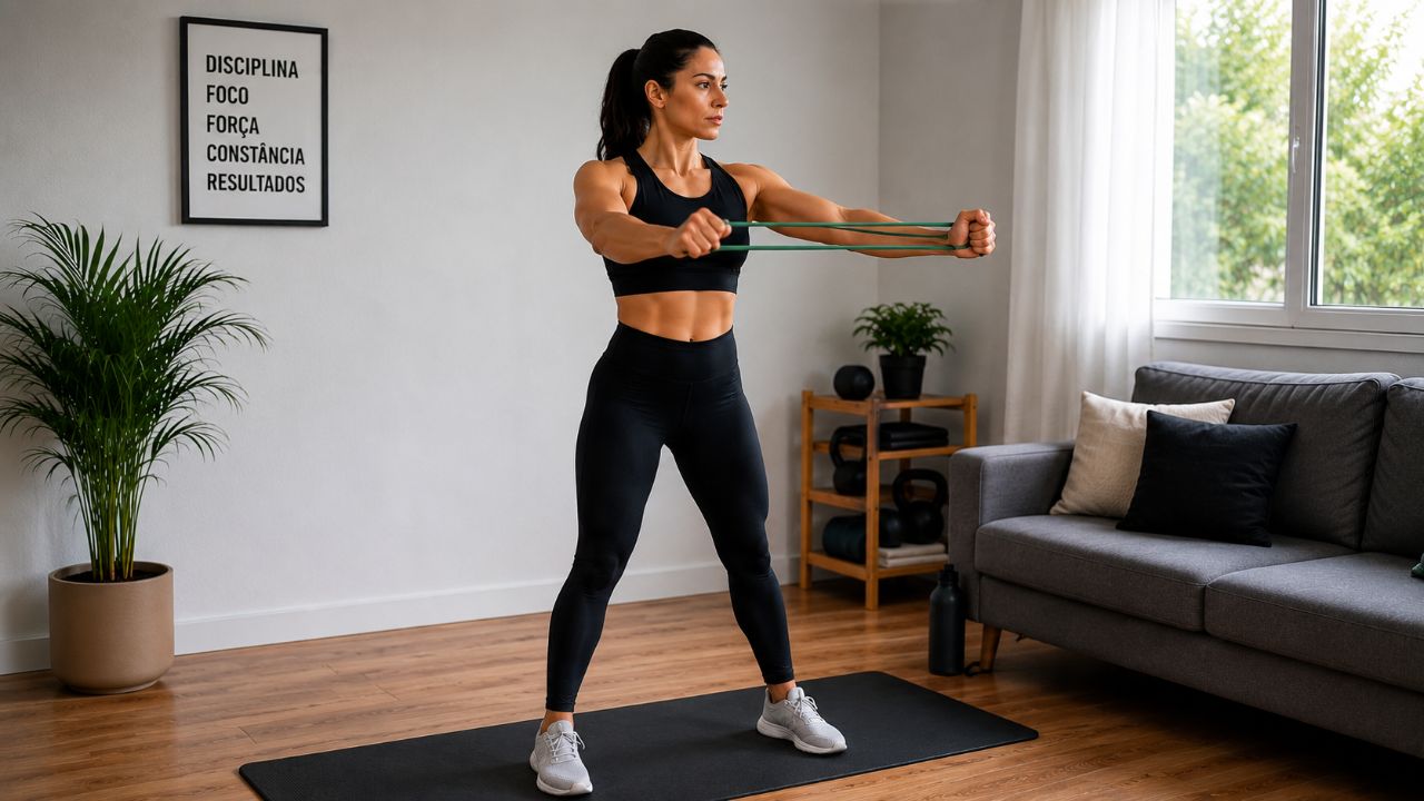 Exercícios simples e regulares trabalham o corpo inteiro de forma eficaz com treinos completos.