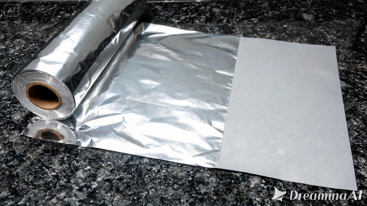 O papel-alumínio está presente em quase toda cozinha, mas poucos sabem por que ele tem dois lados diferentes. Confira a explicação.