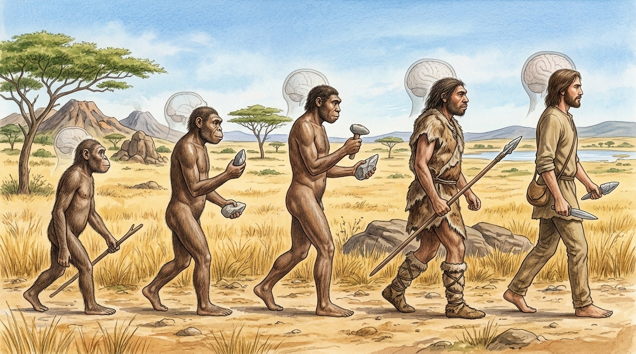 Um estudo aponta que 90% das pessoas no mundo usam a mão direita por causa do crescimento do cérebro ao longo da evolução da humanidade Quando os antigos ancestrais humanos começaram a caminhar erguidos sobre duas pernas, os membros superiores ganharam uma inédita liberdade.
