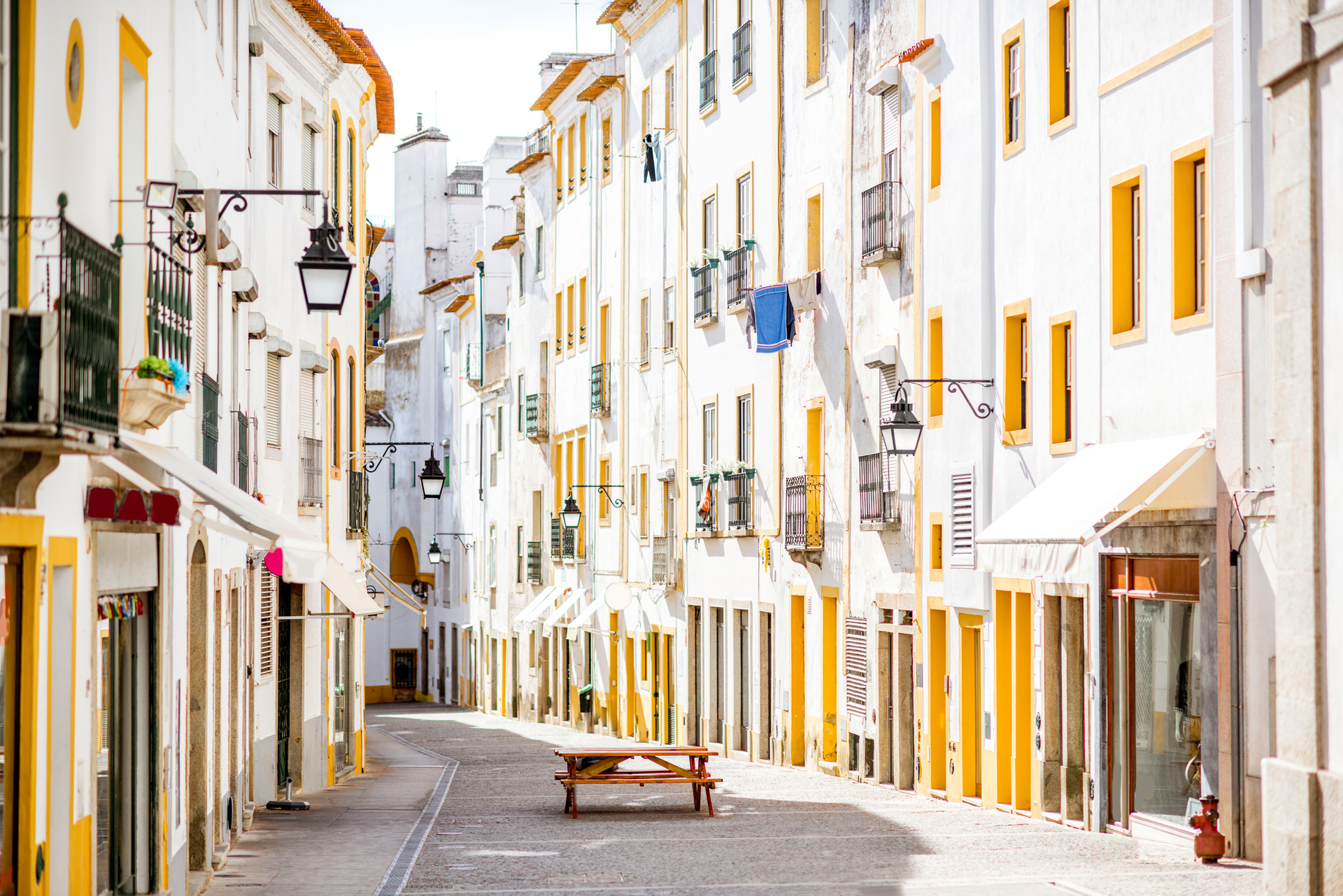 O casario de Évora  que tem um encantador centro histórico