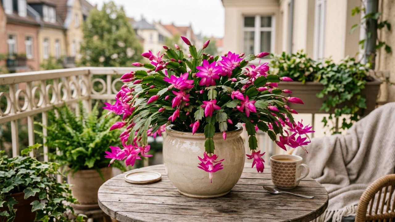Transforme sua varanda com a beleza e a simplicidade da flor-de-maio. – Imagem gerada por IA