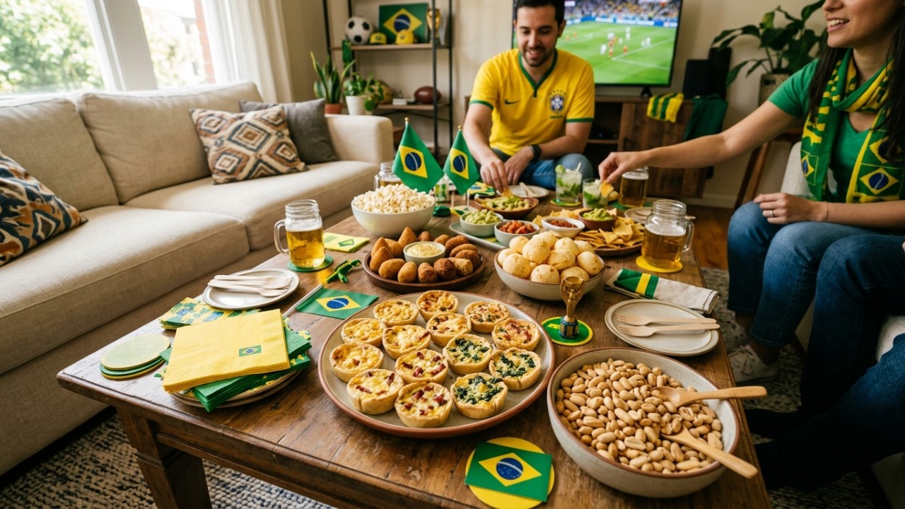 Organize uma mesa temática com opções rápidas para receber seus convidados com conforto. – Imagem gerada por IA