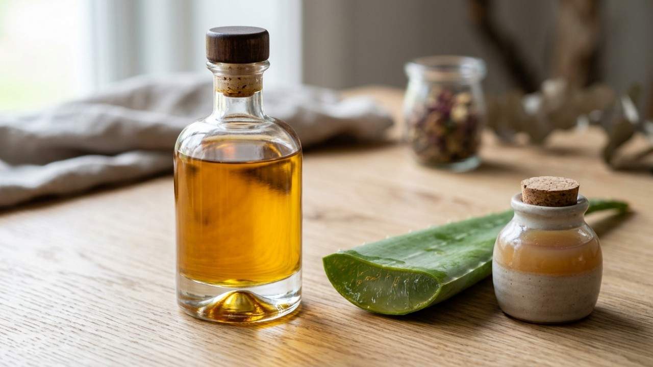 O uso estratégico de ativos naturais como o óleo de argan e a babosa consegue resgatar a vitalidade e eliminar a opacidade dos fios. – Imagem gerada por IA
