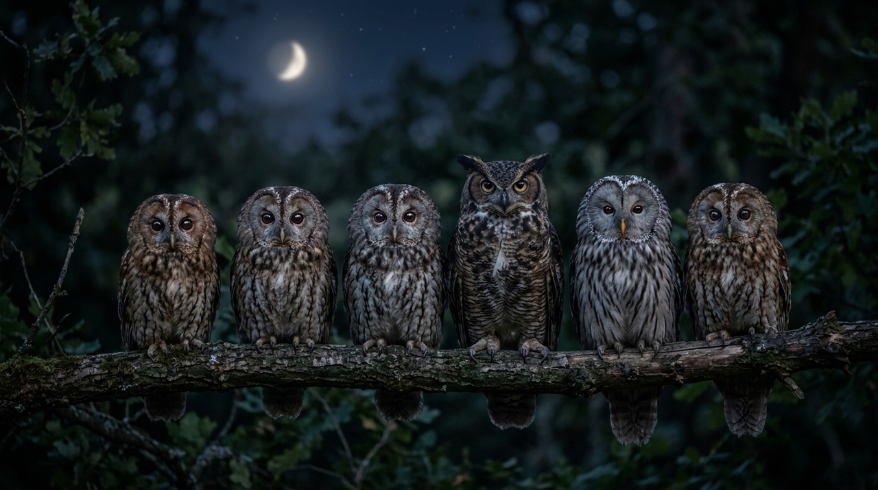 Apesar do nome curioso, muitas corujas são animais solitários.