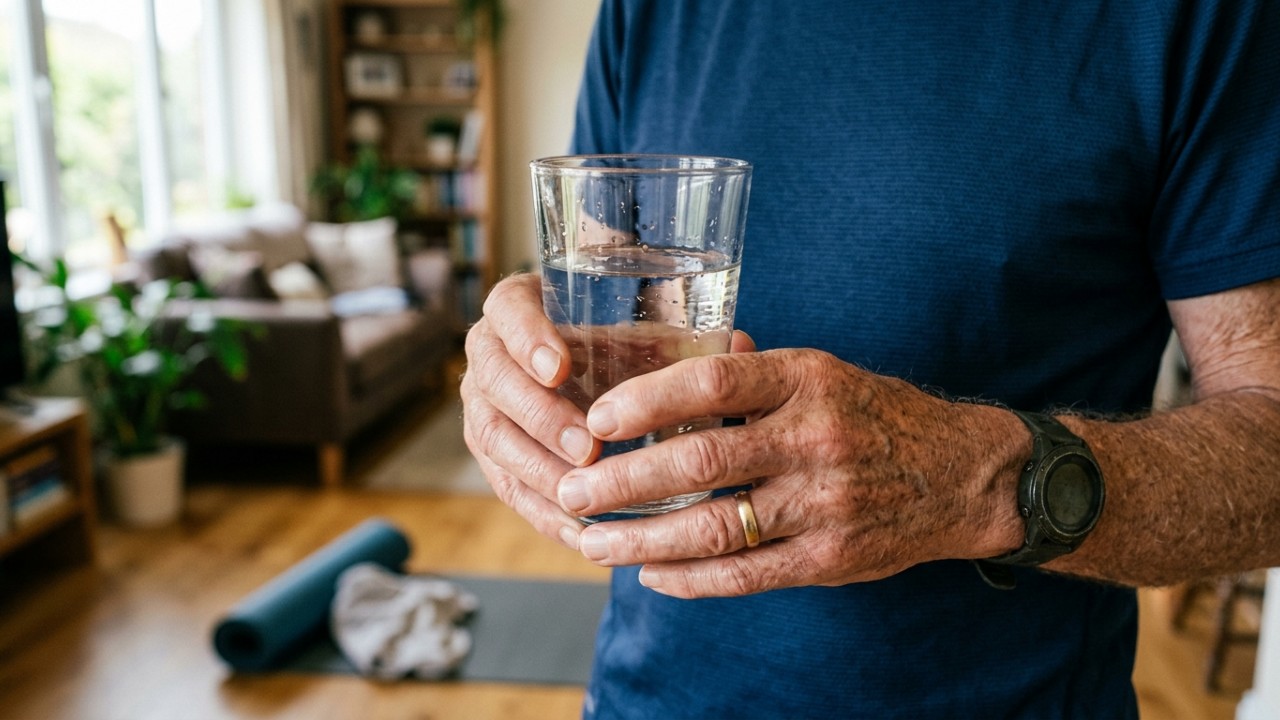 O fortalecimento muscular em casa devolve a firmeza necessária e protege as articulações para garantir uma longevidade ativa. – Imagem gerada por IA