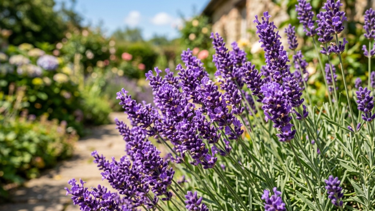 As flores perenes europeias transformam espaços externos trazendo elegância e praticidade absoluta para a jardinagem doméstica. – Imagem gerada por IA
