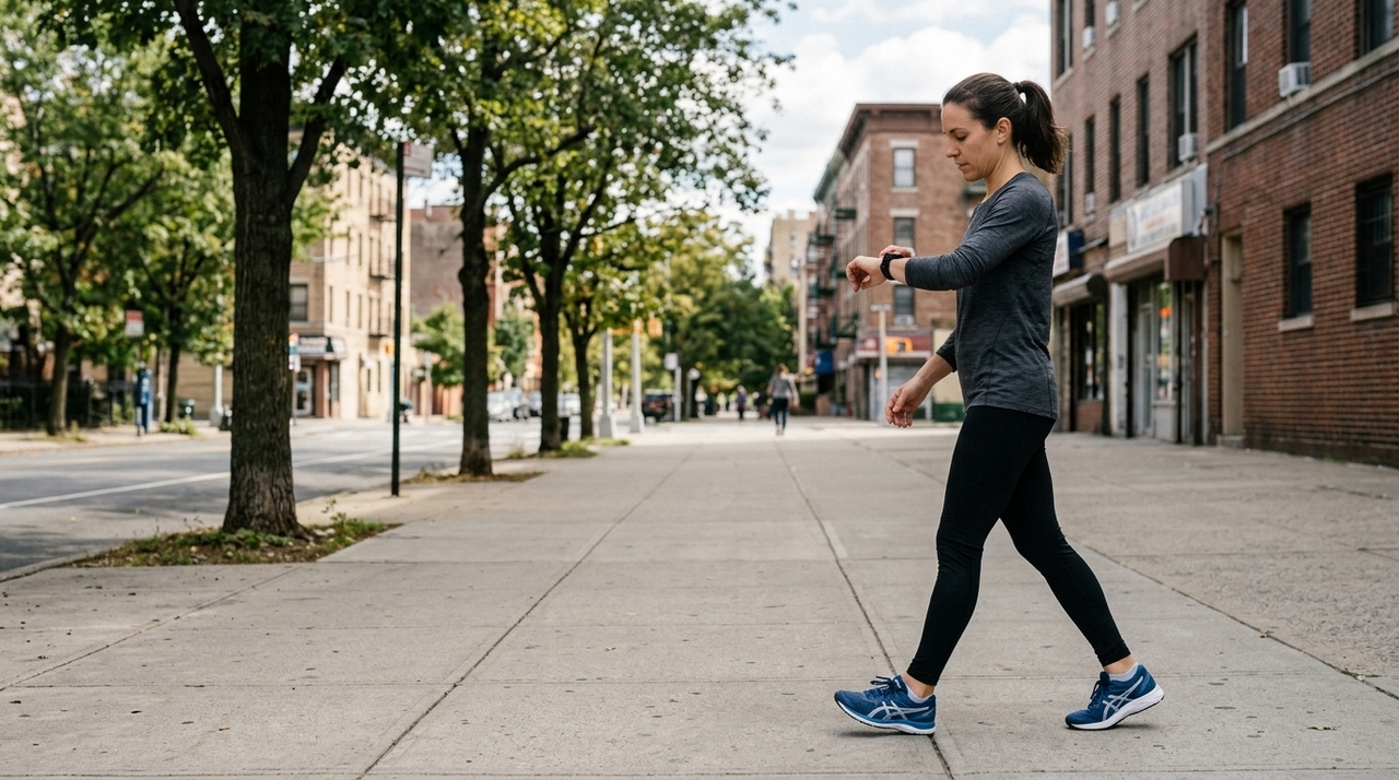 Sair para caminhar em vez de ir para academia é muito bom, mas só funciona se a caminhada durar no mínimo 30 minutos seguidos, sem interrupções e a uma velocidade constante de 5 km/h Para evitar pausas, escolha rotas com menos semáforos, calçadas mais regulares e trechos planos