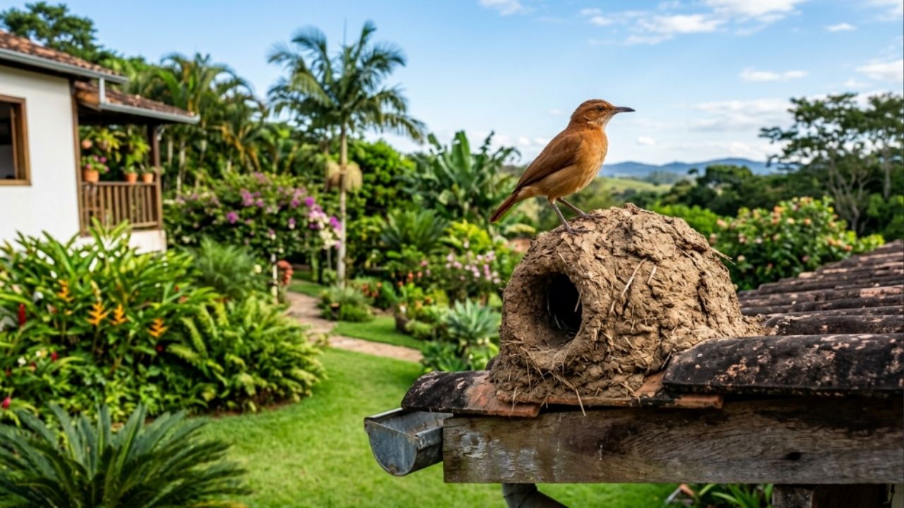 Se você encontrar algum ninho de barro de um joão-de-barro em sua casa ou jardim, nós lhe diremos o que isso significa e por que é algo bom O casal observa o espaço antes de tomar uma decisão.