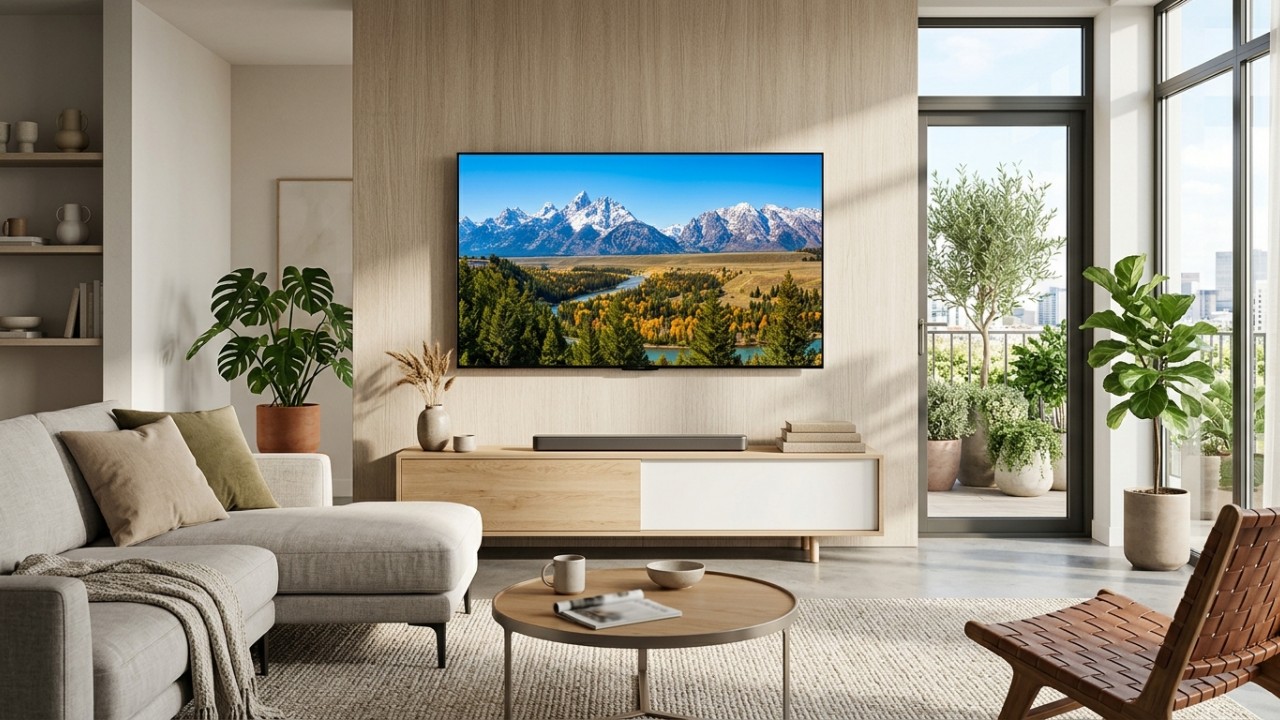 O que significam as letras OLED nos nomes das TVs mais avançadas? A tecnologia OLED revolucionou o mercado de televisores ao eliminar a iluminação traseira e permitir que cada pixel controle seu próprio brilho. – Imagem gerada por IA