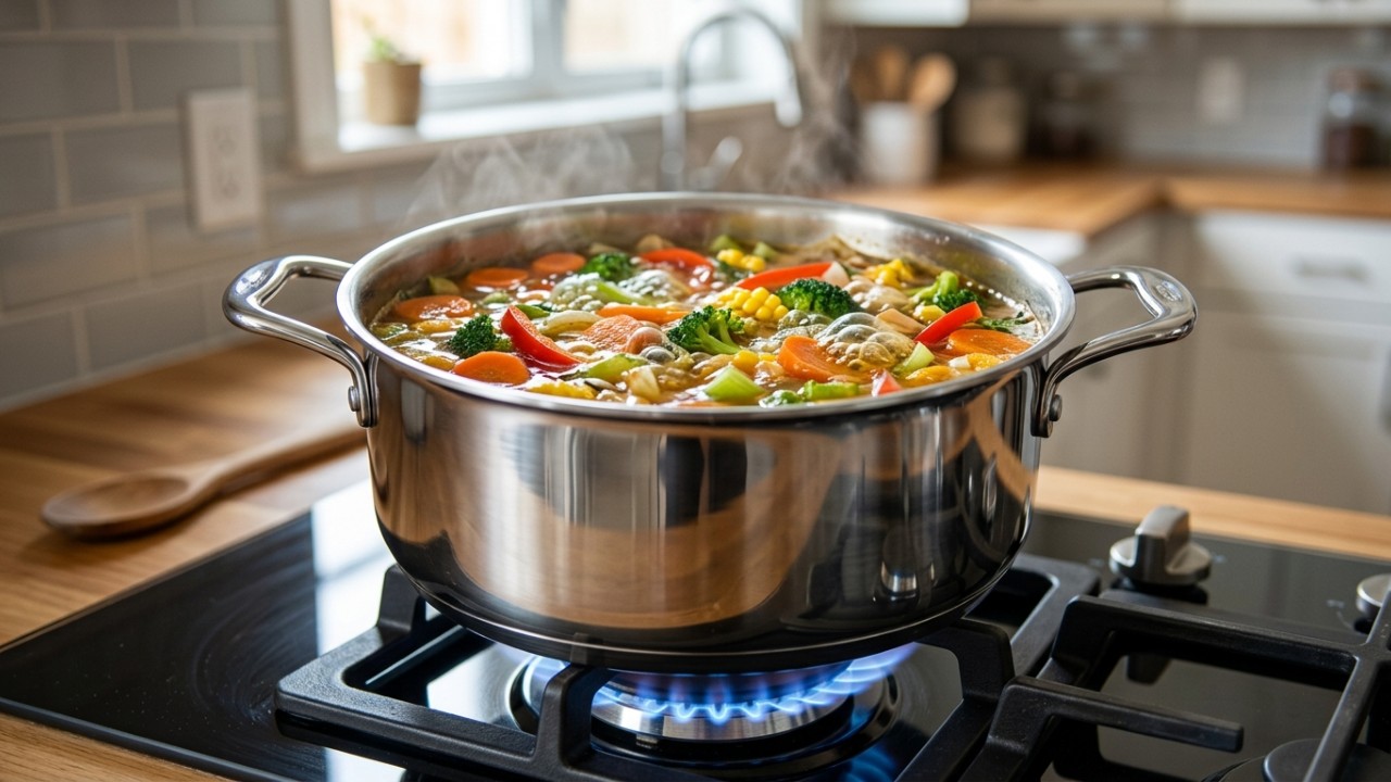 Combinar o utensílio ideal com o tempo de cozimento de cada receita eleva a qualidade da sua alimentação diária. – Imagem gerada por IA