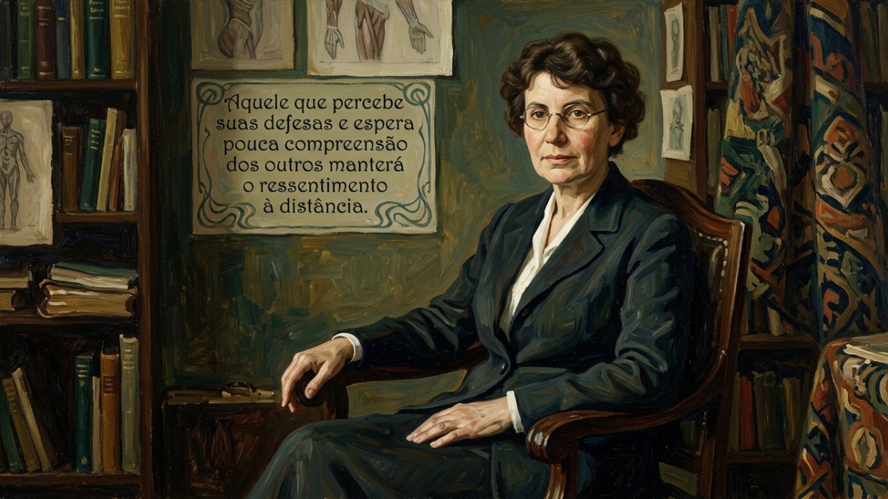 O amadurecimento saudável depende do reconhecimento de como o eu se protege contra a angústia e as pressões do cotidiano. – Imagem gerada por IA