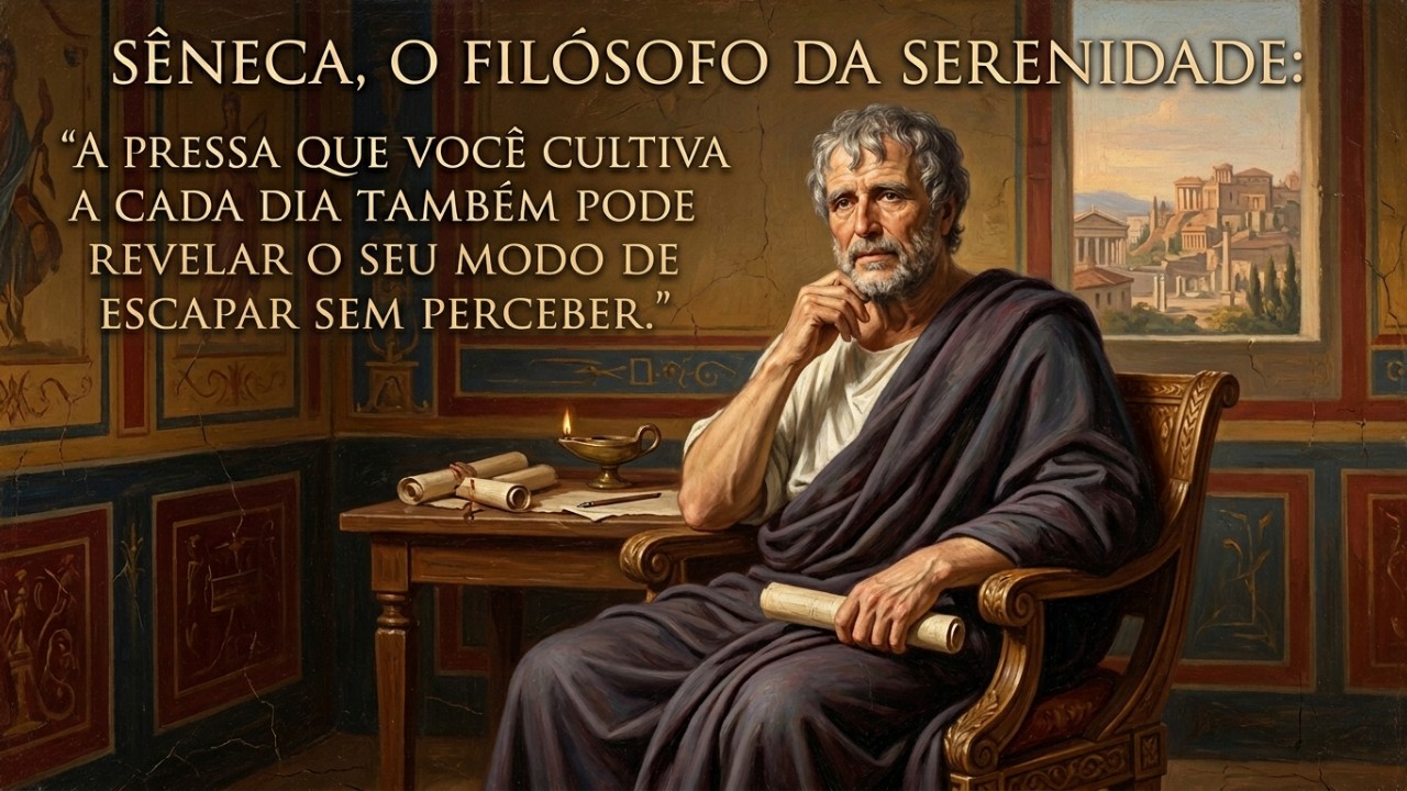 A pressa constante funciona como uma fuga da nossa própria mente e nos afasta da verdadeira essência. – Imagem gerada por IA