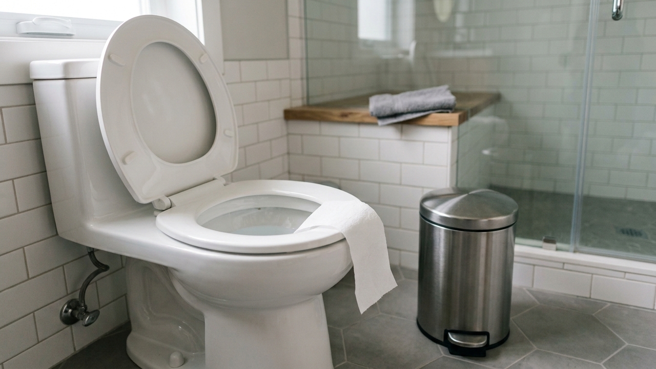 Demorei para descobrir por que o papel higiênico nem sempre deve ser jogado no vaso sanitário Quem joga papel higiênico no vaso pode ter uma surpresa desagradável