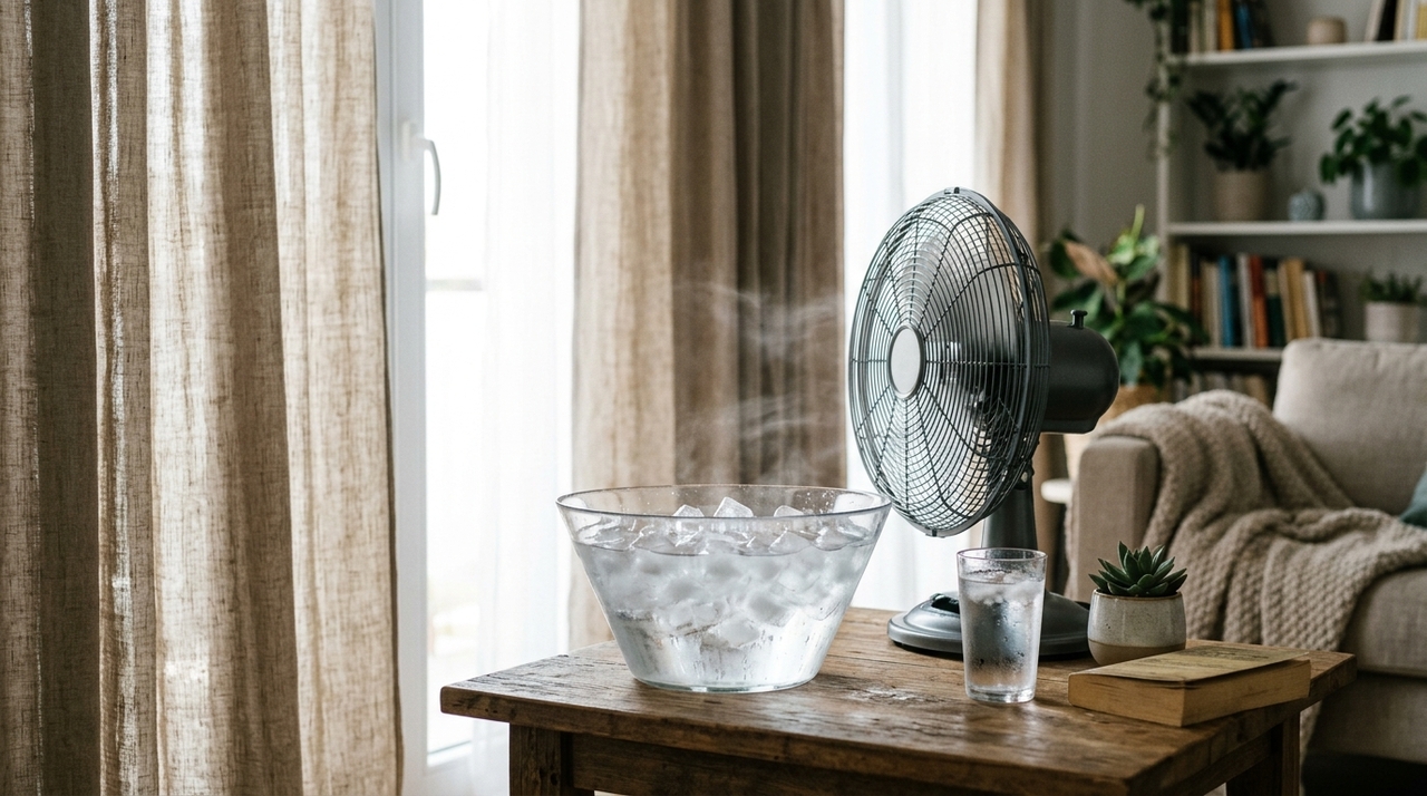 Os alemães juram que este truque simples funciona no calor. Ele refresca o apartamento sem ar condicionado e quase de graça Para que o truque funcione com mais eficiência, a montagem deve ser simples, segura e adaptada ao tamanho do cômodo.