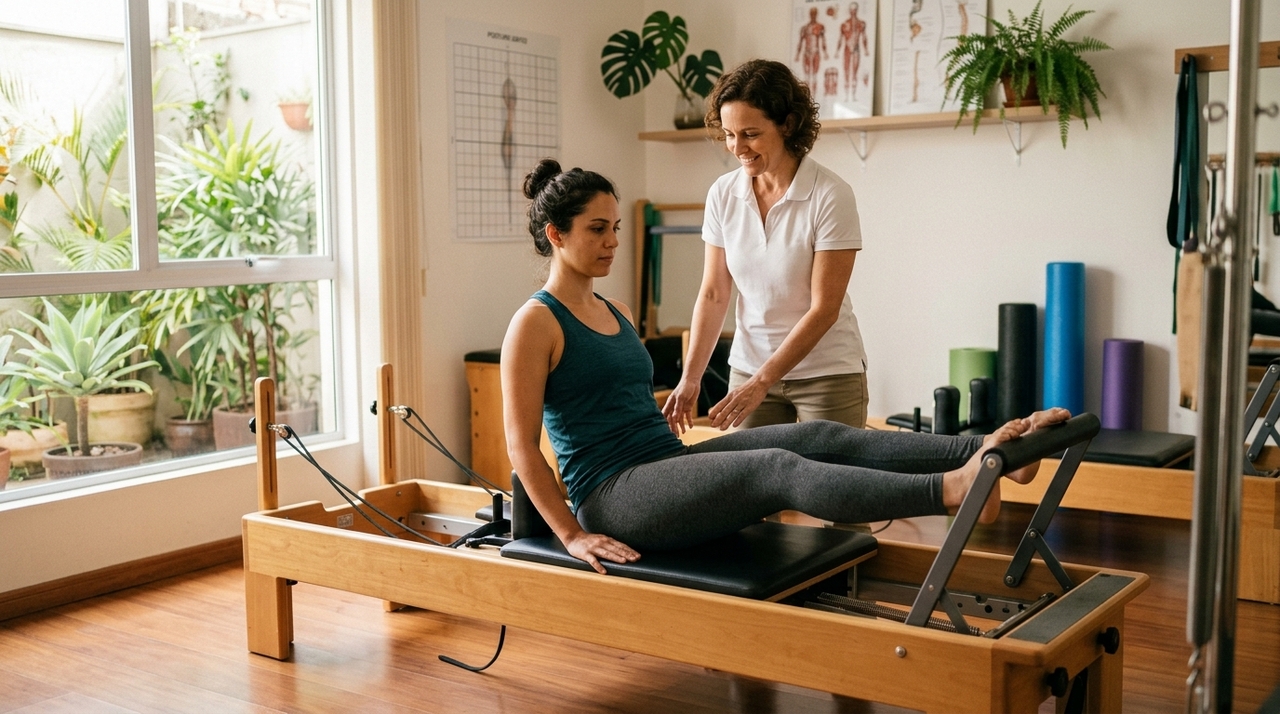 O pilates tem se destacado como recurso de prevenção e de reeducação do movimento, priorizando consciência corporal, alinhamento e controle da respiração.