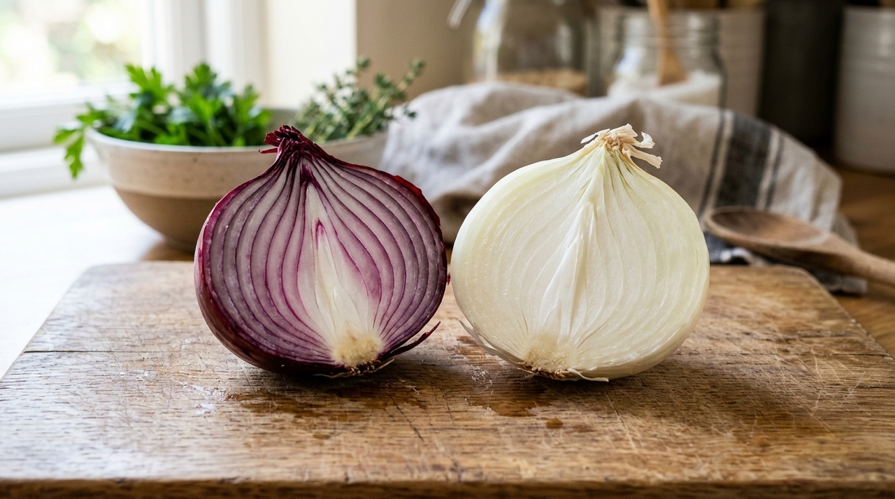 A cebola é uma planta cujo bulbo é amplamente usado na alimentação humana, servindo como base aromática em cozinhas do mundo todo.