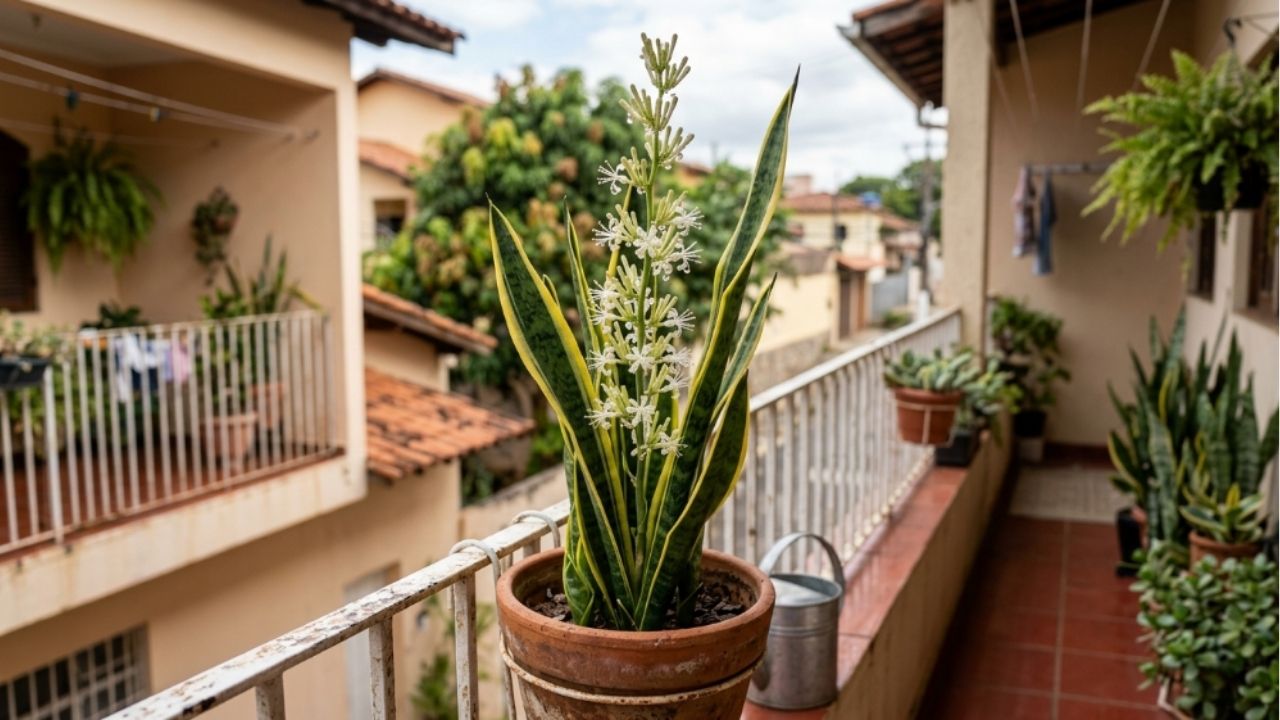Flores discretas escondem um perfume marcante no fim da tarde.