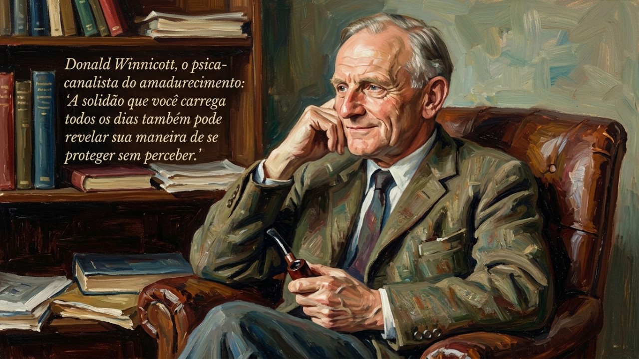 A busca pelo recolhimento na vida adulta reflete a necessidade de proteger o núcleo interno contra as pressões sociais. – Imagem gerada por IA