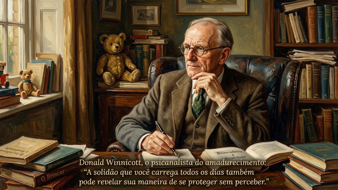 O isolamento voluntário é uma estratégia inconsciente para preservar a essência diante do esgotamento emocional. – Imagem gerada por IA