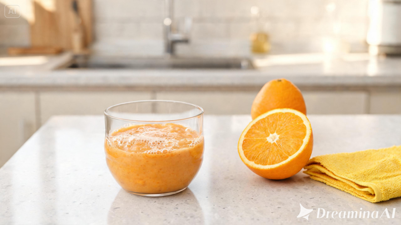 Truque caseiro ou mito? Entenda os benefícios, limitações e cuidados ao usar fermento em pó com suco de laranja na faxina.