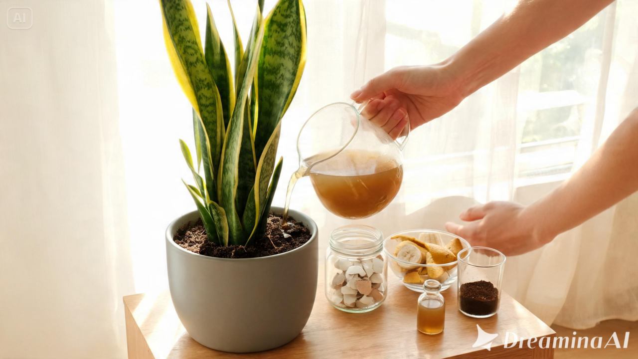 Fertilizante caseiro feito com 2 ingredientes de cozinha que fortalece a língua de sogra em menos de 1 semana Veja como preparar um adubo caseiro com gelatina para sansevieria e entenda os limites desse método no cultivo da planta.