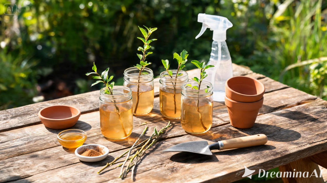 Enraizador natural com lentilha: saiba como preparar a solução, aplicar nas estacas e estimular o desenvolvimento das raízes.