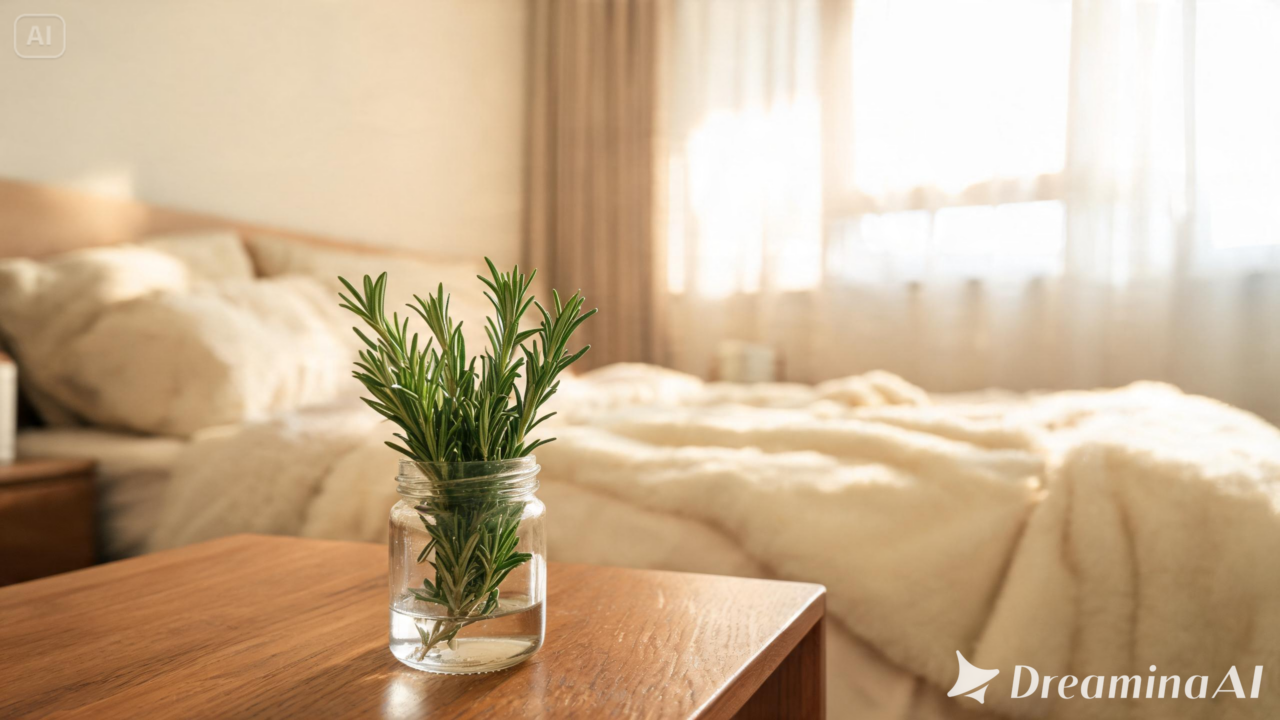 Aprenda como usar um vaso de alecrim no quarto, manter a planta saudável e aproveitar seu aroma de forma equilibrada.