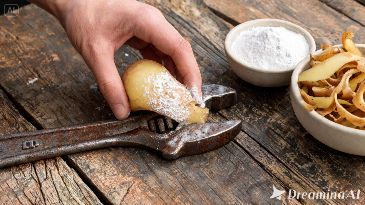 Casca de batata com bicarbonato remove ferrugem? Entenda como funciona o método, suas vantagens e os cuidados na aplicação.
