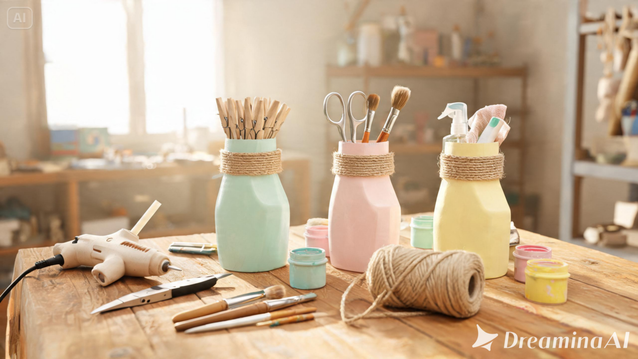 Quer renovar a casa sem gastar? Descubra como reaproveitar frascos de plástico para criar peças decorativas funcionais, rústicas e modernas.