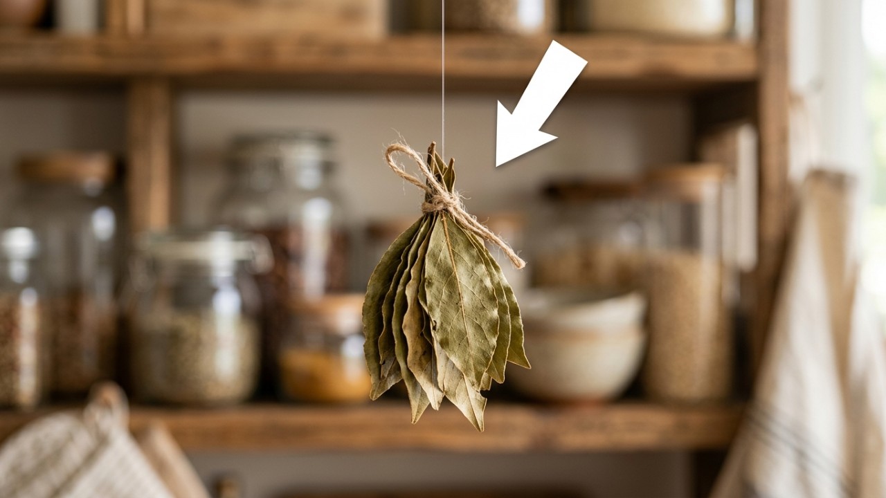 O uso de folhas de louro secas é uma forma natural e econômica de aromatizar a cozinha. – Imagem gerada por IA