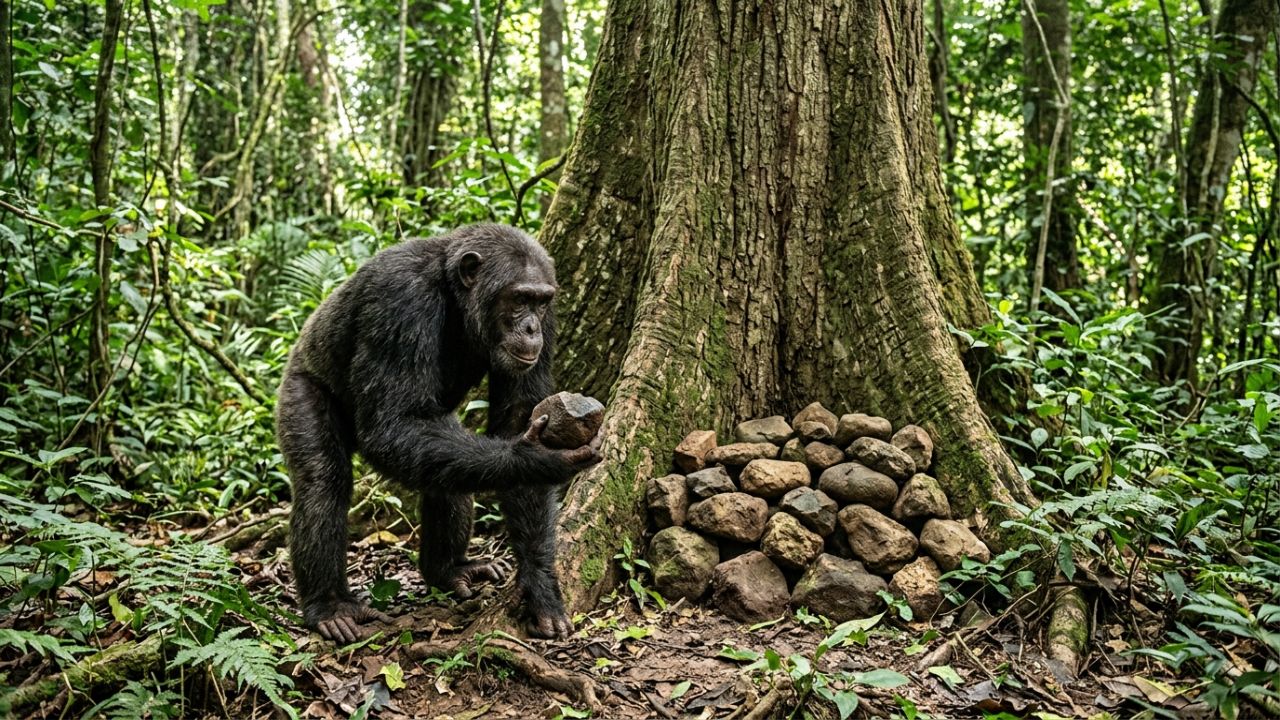 Chimpanzés transmitem comportamentos e costumes entre gerações, o que especialistas consideram cultura animal.