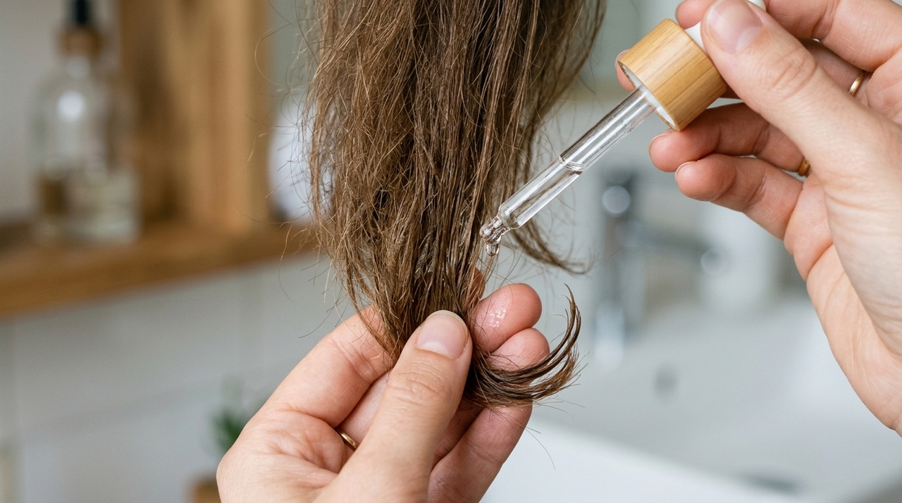 Como retirar o óleo do cabelo sem deixá-lo com aparência de sujo usando o método UCPE A umectação com óleo de coco consiste em aplicar o óleo vegetal nos cabelos para repor lipídios, reduzir o ressecamento e aumentar a maciez.