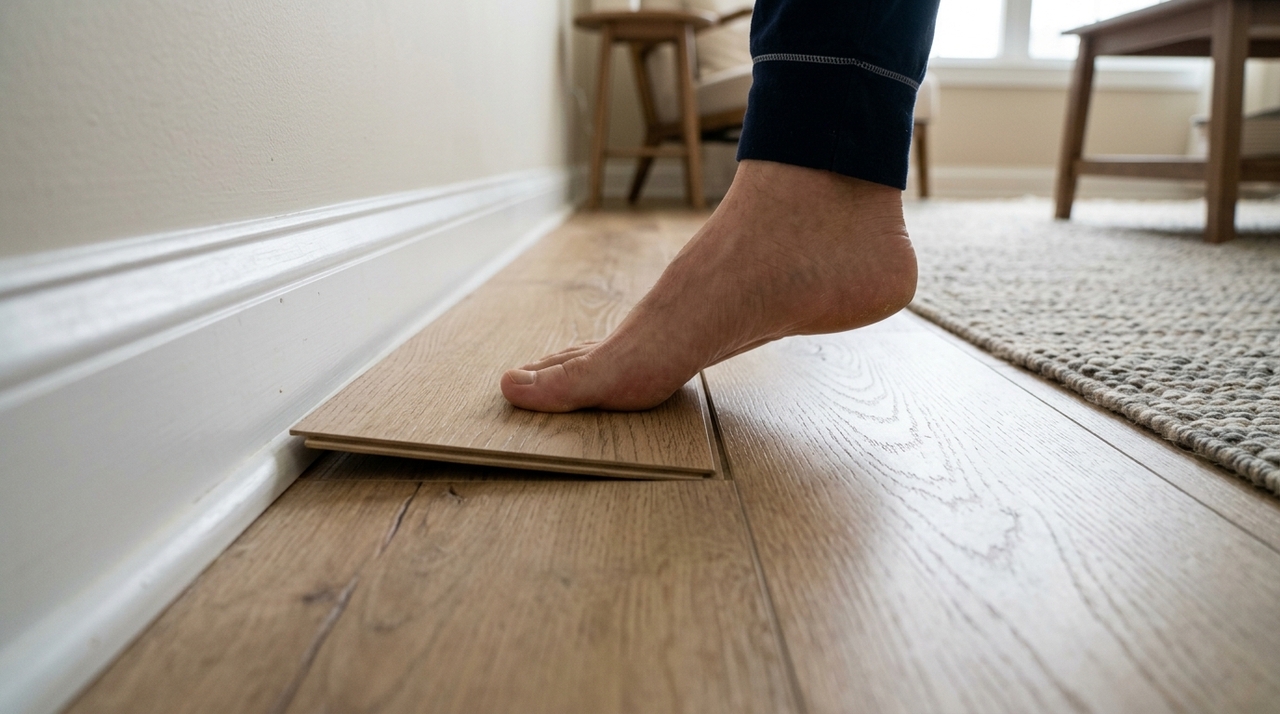 O laminado se expande e se contrai conforme a temperatura e a umidade do ambiente.
