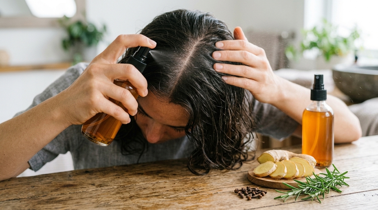 Receita caseira com gengibre, alecrim e cravo faz sucesso entre quem busca crescimento capilar; veja o que a ciência diz A busca por alternativas naturais impulsionou a fama do tônico capilar preparado com gengibre, alecrim e cravo.