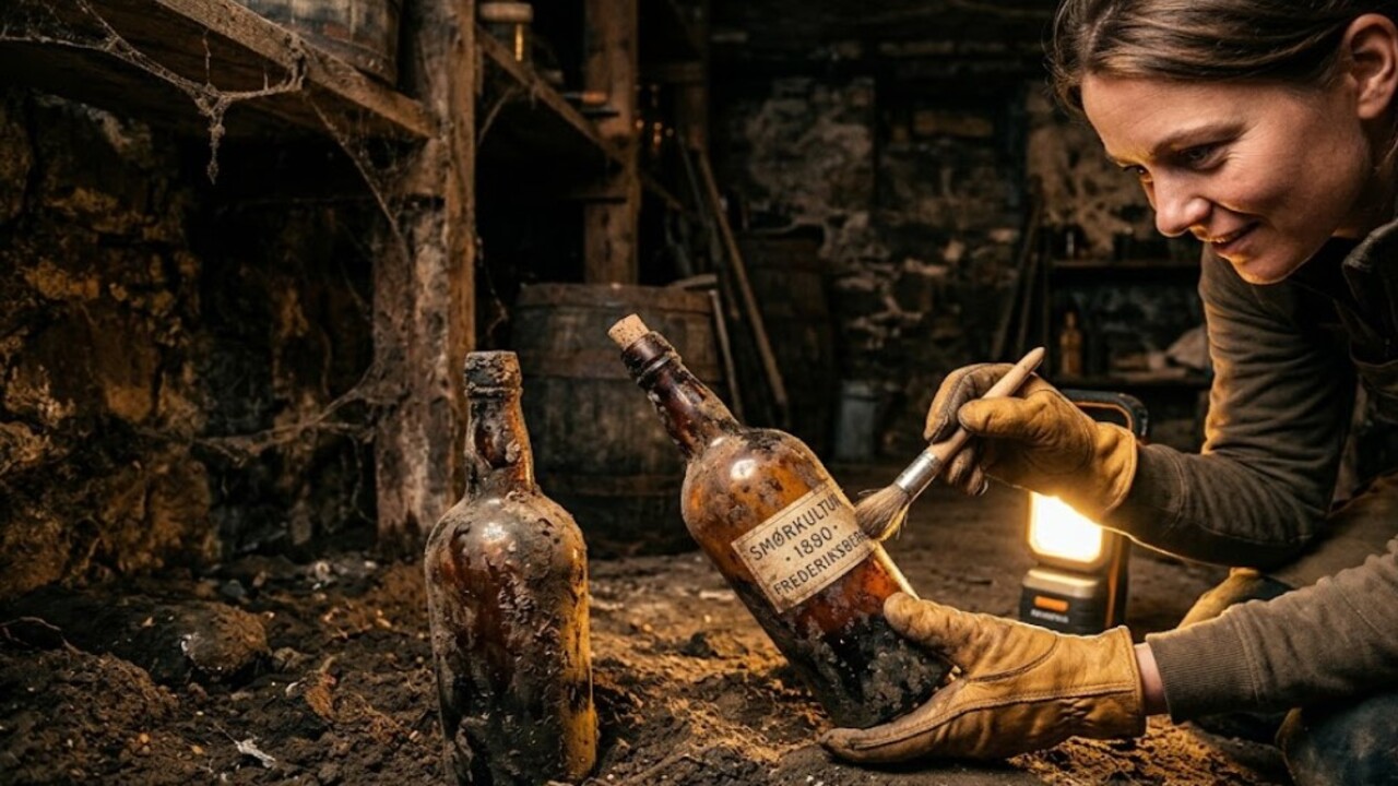 Uma descoberta feita em um antigo porão na Dinamarca trouxe à tona duas garrafas de manteiga de 130 anos, preservando pistas valiosas sobre a produção