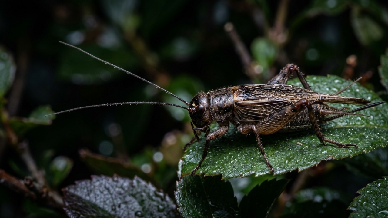 A presença de grilos no quintal indica um ecossistema equilibrado e com alta qualidade biológica. – Imagem gerada por IA