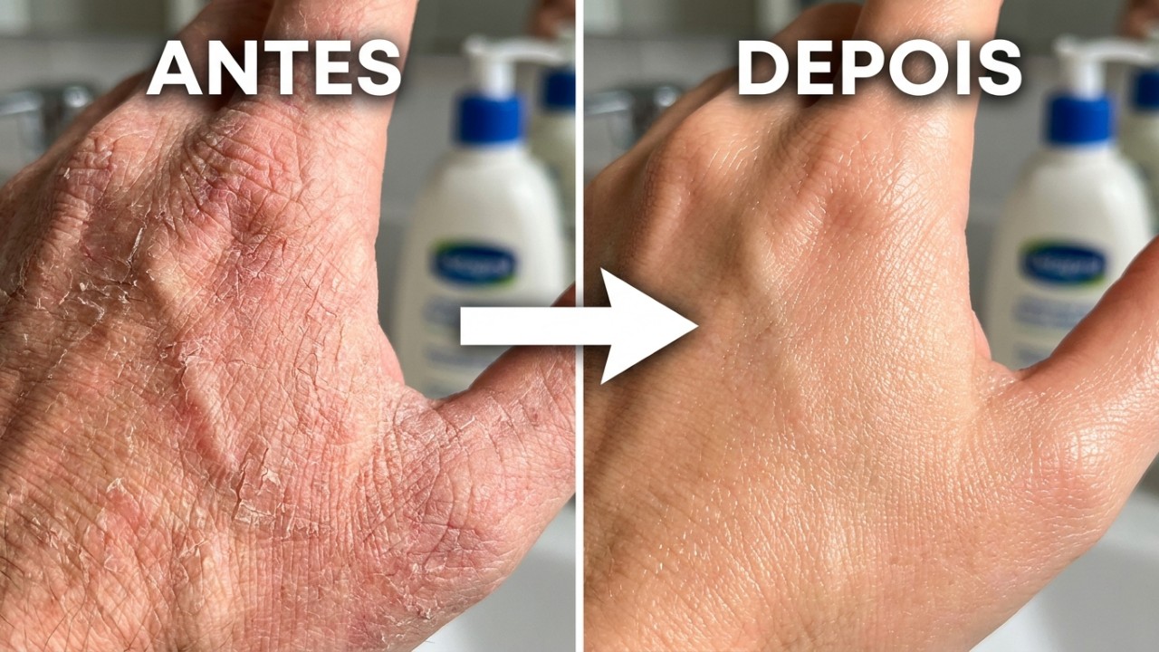 Manter uma rotina de hidratação intensa ajuda a restaurar a barreira natural da pele após as tarefas domésticas. – Imagem gerada por IA
