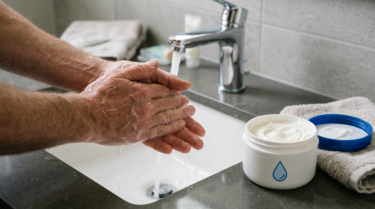 Adeus às mãos rachadas: o erro silencioso na pia que impede a pele de se recuperar durante o inverno A água muito quente pode dissolver e remover com maior intensidade os óleos naturais que protegem a superfície das mãos.