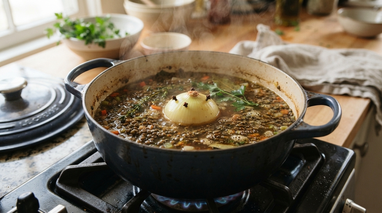 A lentilha cozida fica mais saborosa se você adicionar um ingrediente em comum à panela durante o cozimento imagem 1783878355 uiqday