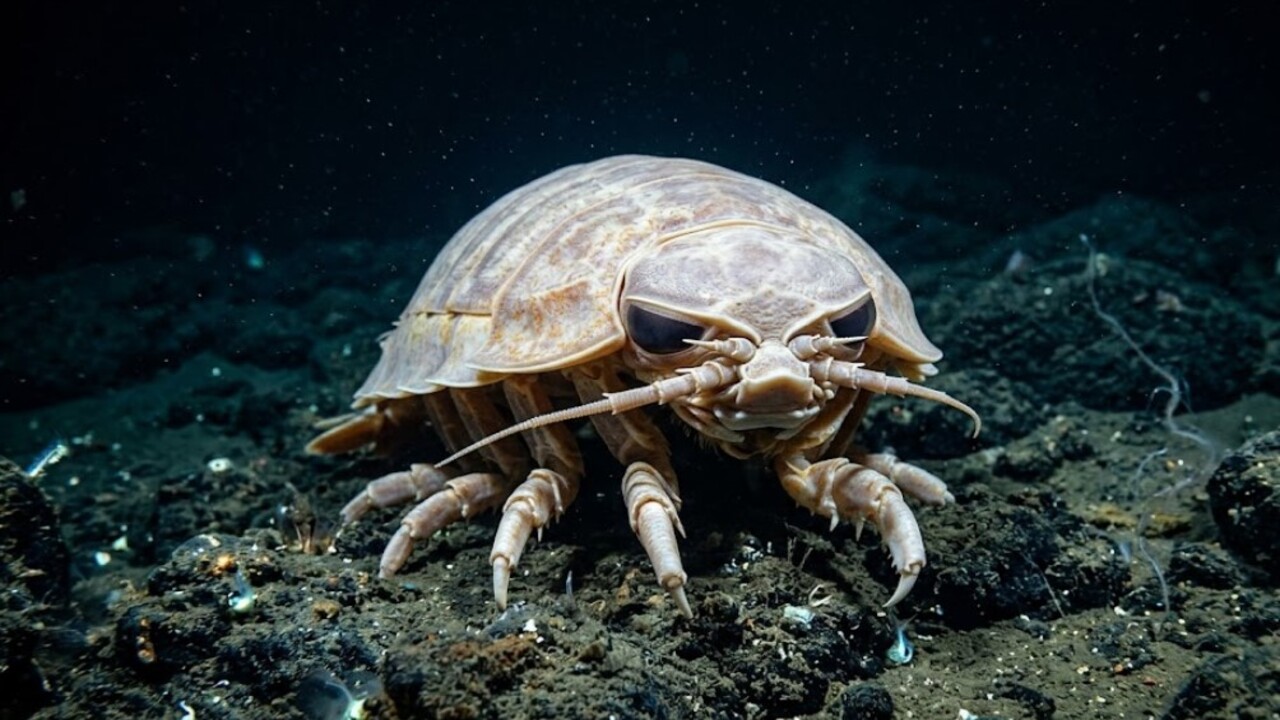O isópode gigante é o nome de um animal marinho que impressiona pelo tamanho e aparência incomum
