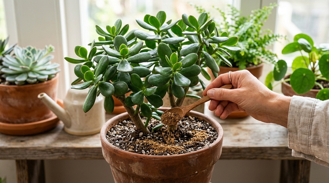 A casca de banana concentra minerais que favorecem o crescimento do Árvore de Jade.
